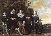 HALS, Frans Family Group in a Landscape oil painting reproduction